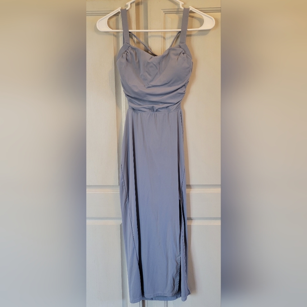 HALARA Lavender Blue Midi Dress